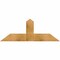 Ekena Millwork Portland Rough Sawn Timber Gable Bracket, Western Red Cedar, 48"W x 18"H x 6"D x 6"F, 9/12 Pitch GBW048X18X0606POR00RWR - alternate 1